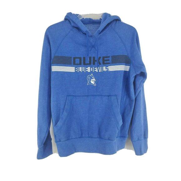 Duke Blue Devils Hoodie Mens Size Large Blue Cotton Blend - Picture 1 of 5